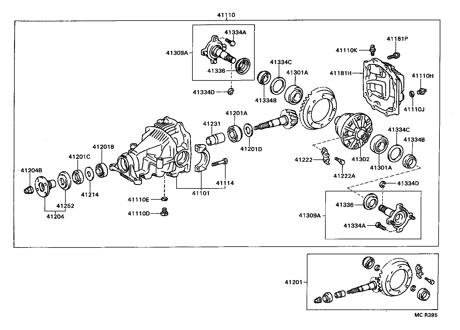 Exploded illustration MCR395