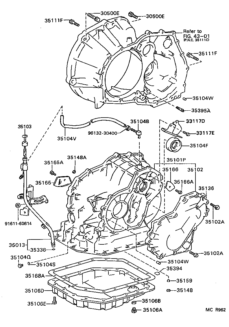 Exploded illustration MCR962