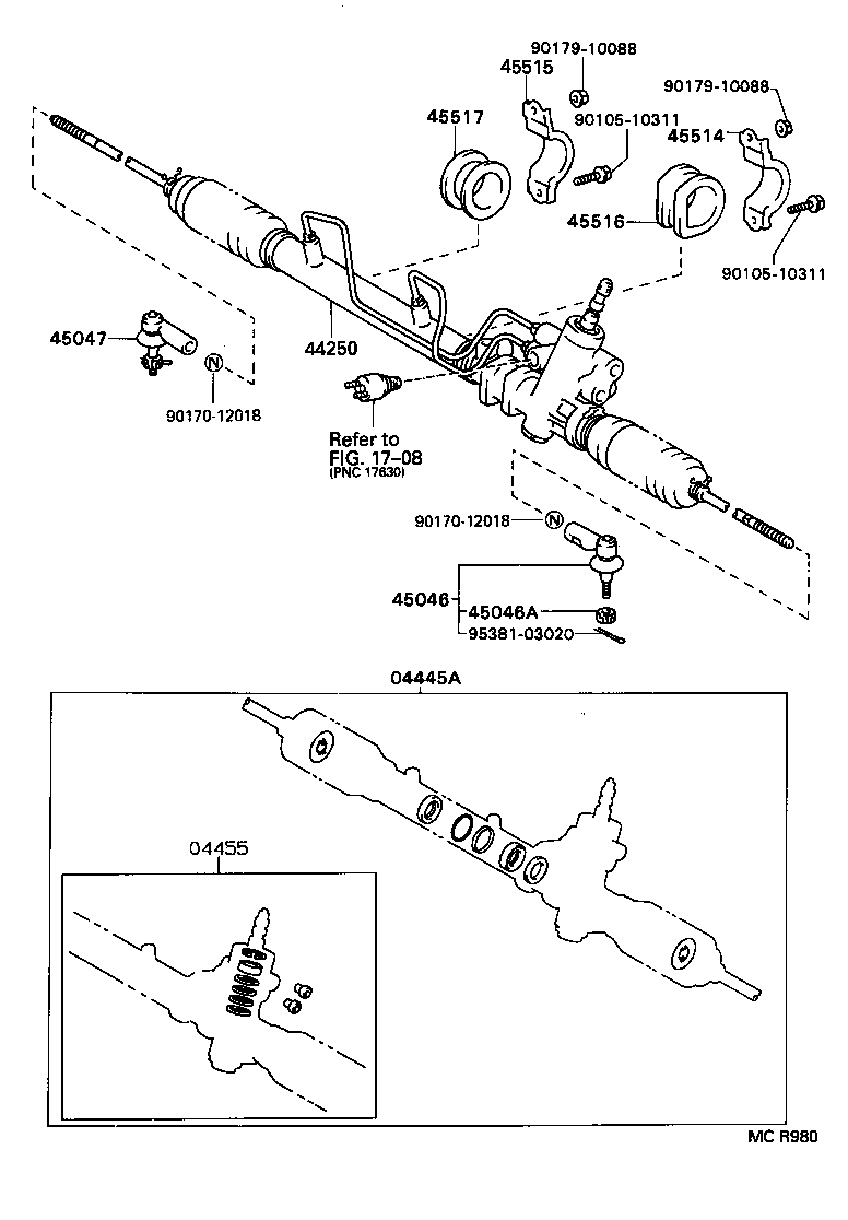 Exploded illustration MCR980