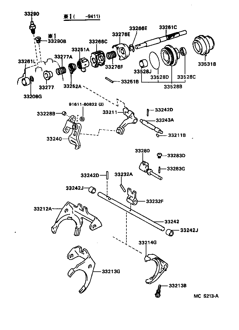Exploded illustration MCS213A