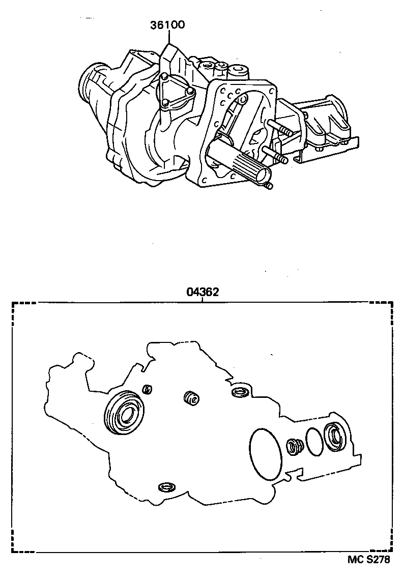 Exploded illustration MCS278