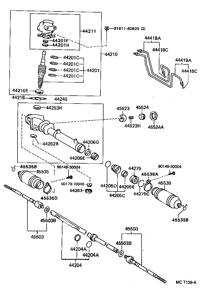Exploded illustration MCT139A