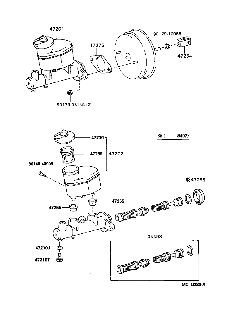 Exploded illustration MCU283A