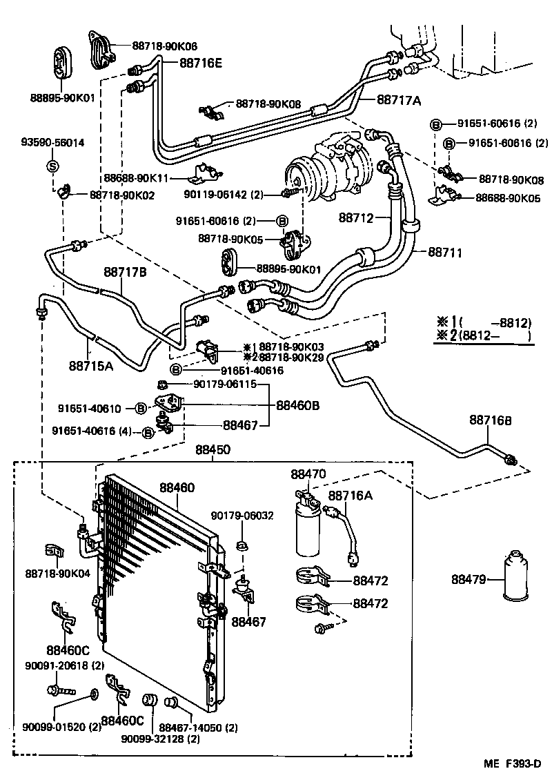 Exploded illustration MEF393D