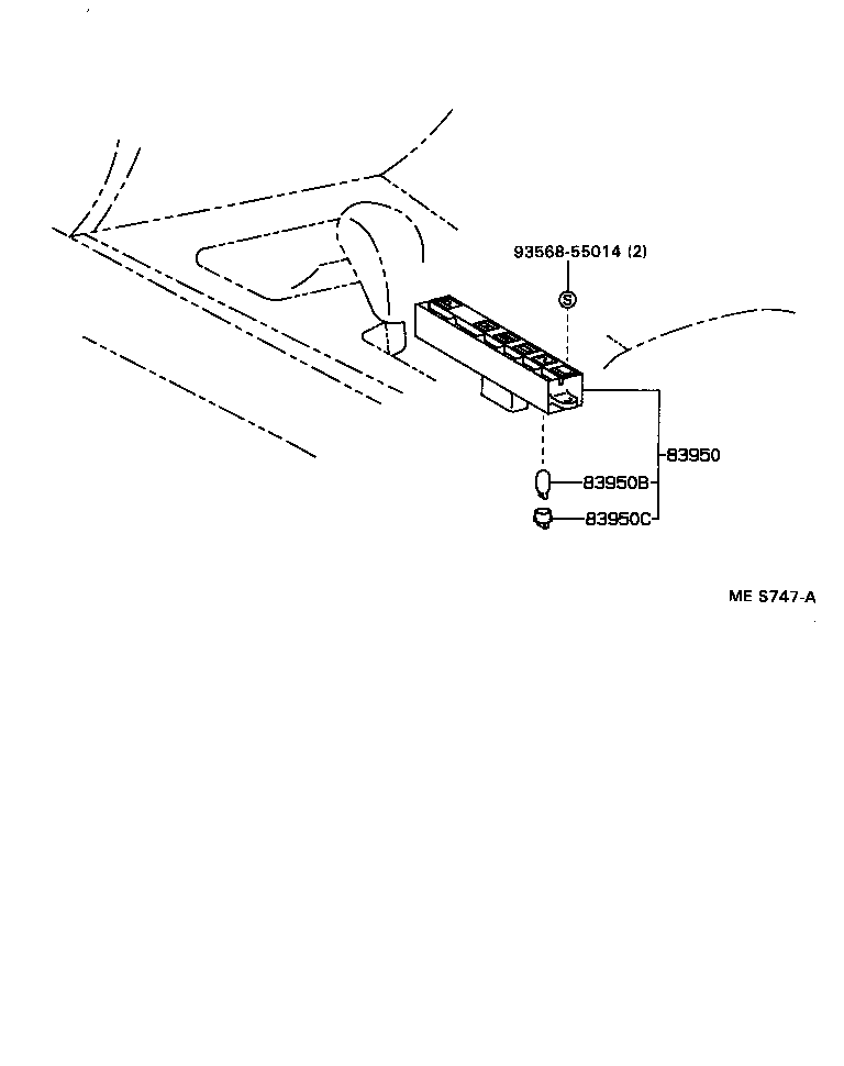 Exploded illustration MES747A