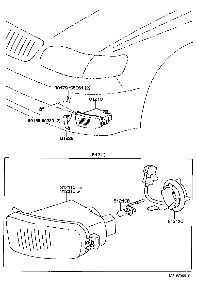 Exploded illustration MEW069C
