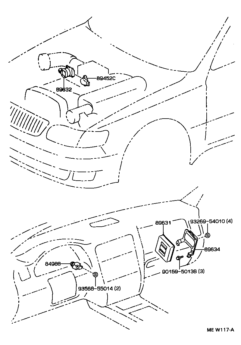 Exploded illustration MEW117A