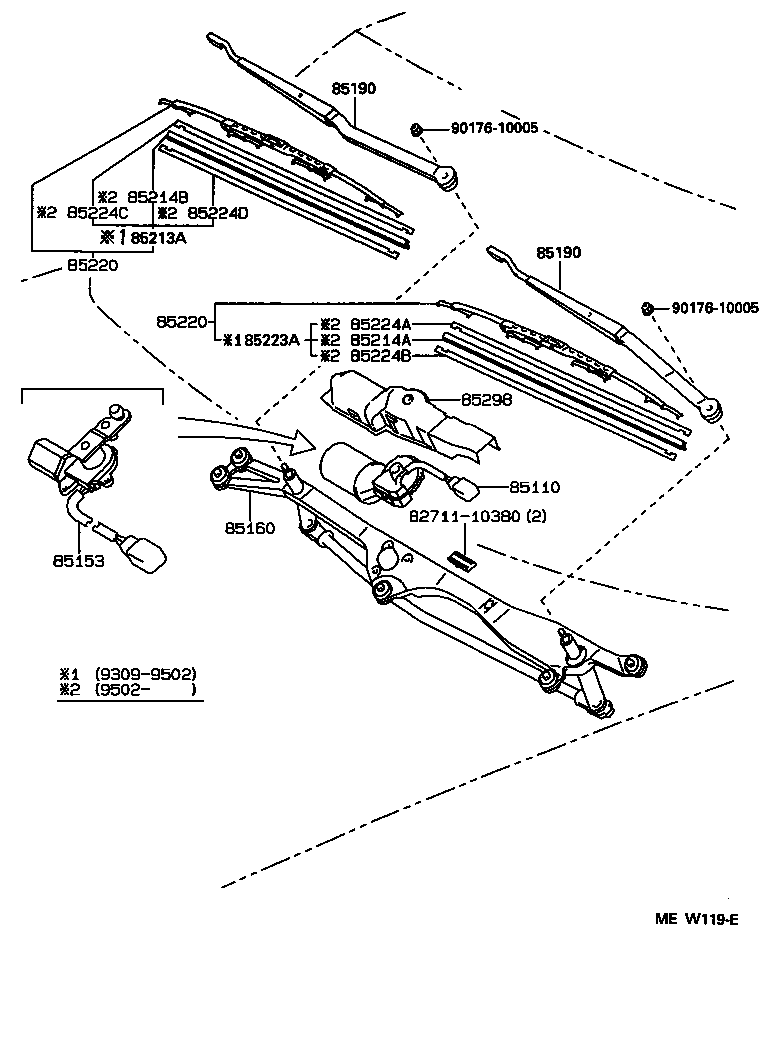 Exploded illustration MEW119E