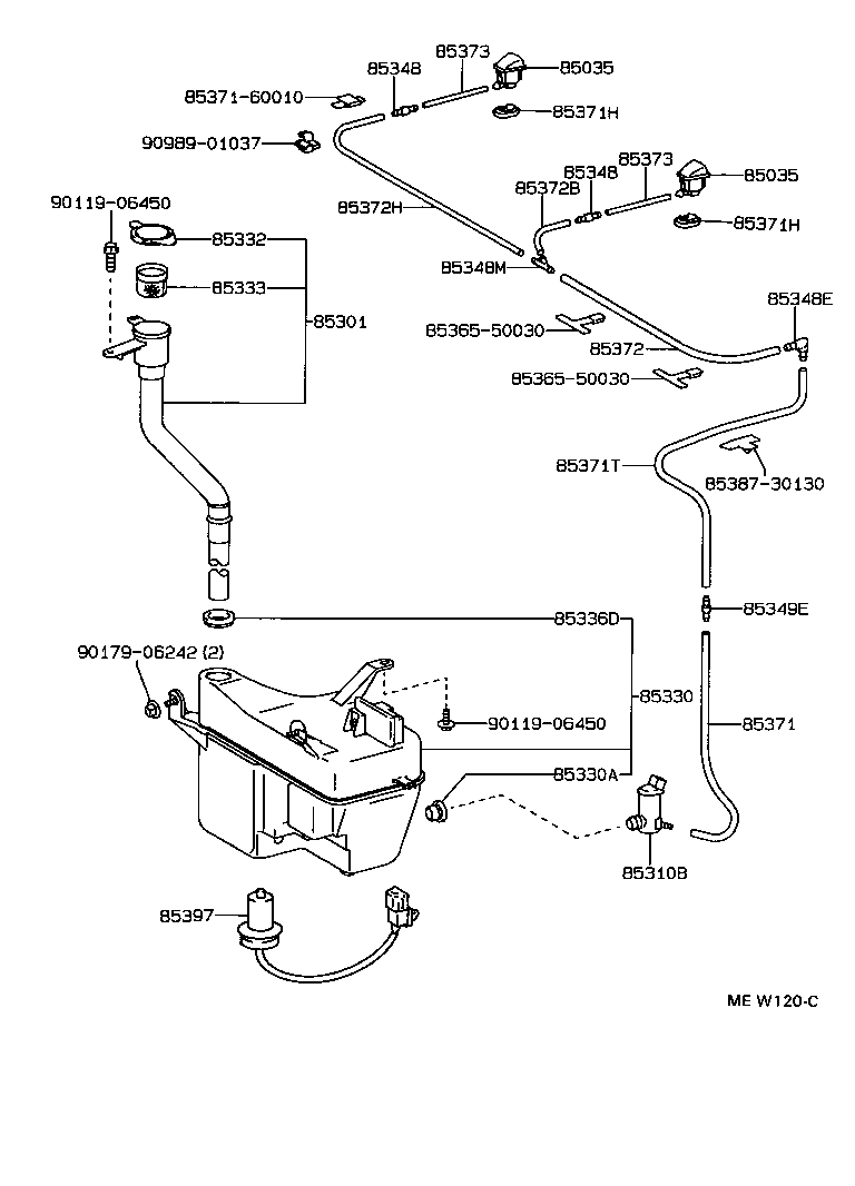 Exploded illustration MEW120C