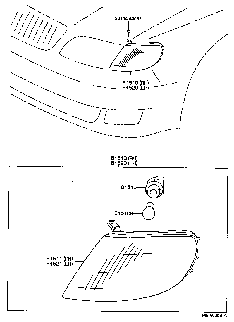Exploded illustration MEW209A