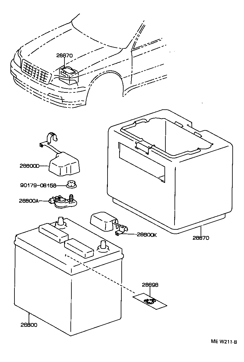 Exploded illustration MEW211B