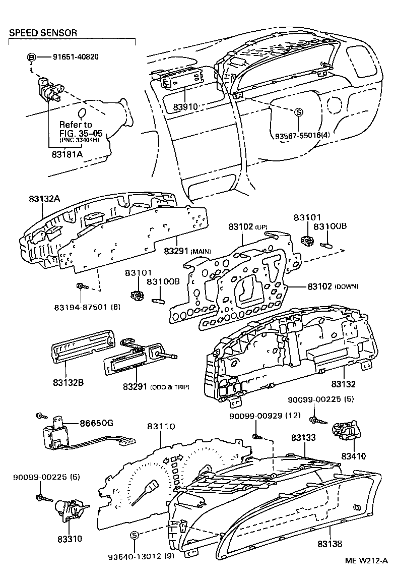 Exploded illustration MEW212A