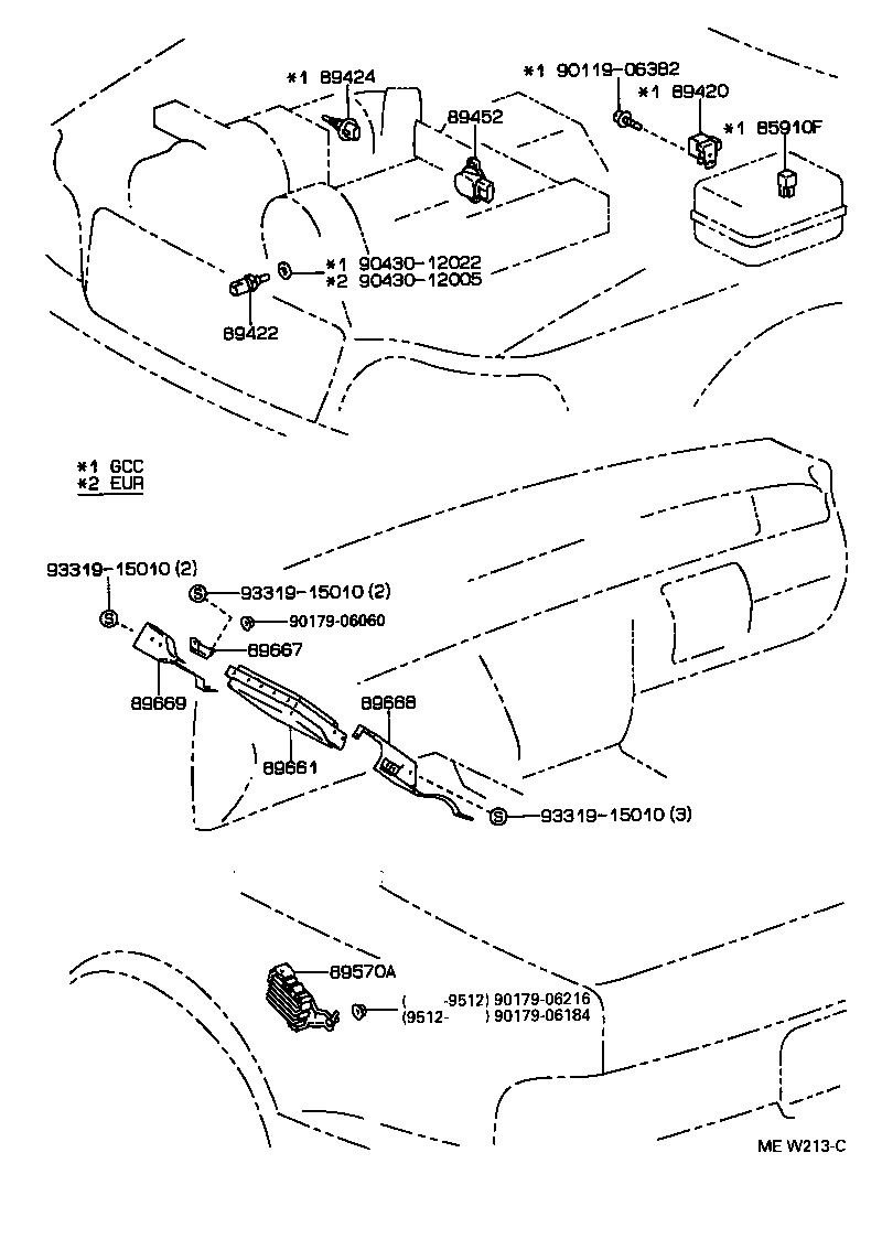 Exploded illustration MEW213C