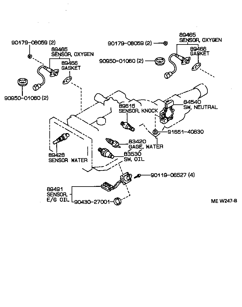 Exploded illustration MEW247B