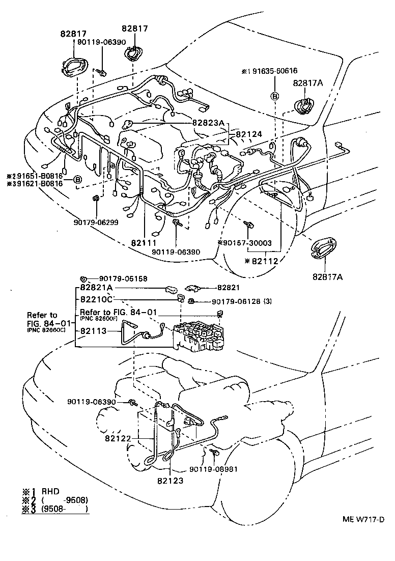 Exploded illustration MEW717D