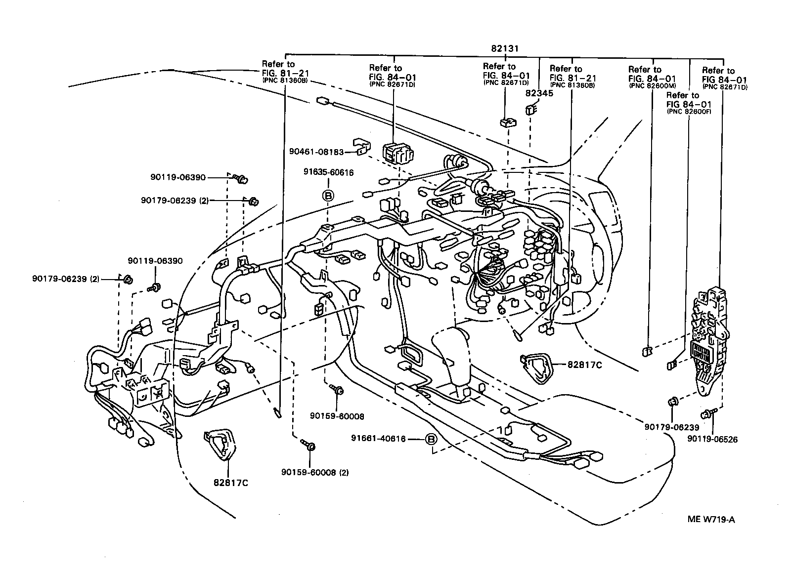Exploded illustration MEW719A