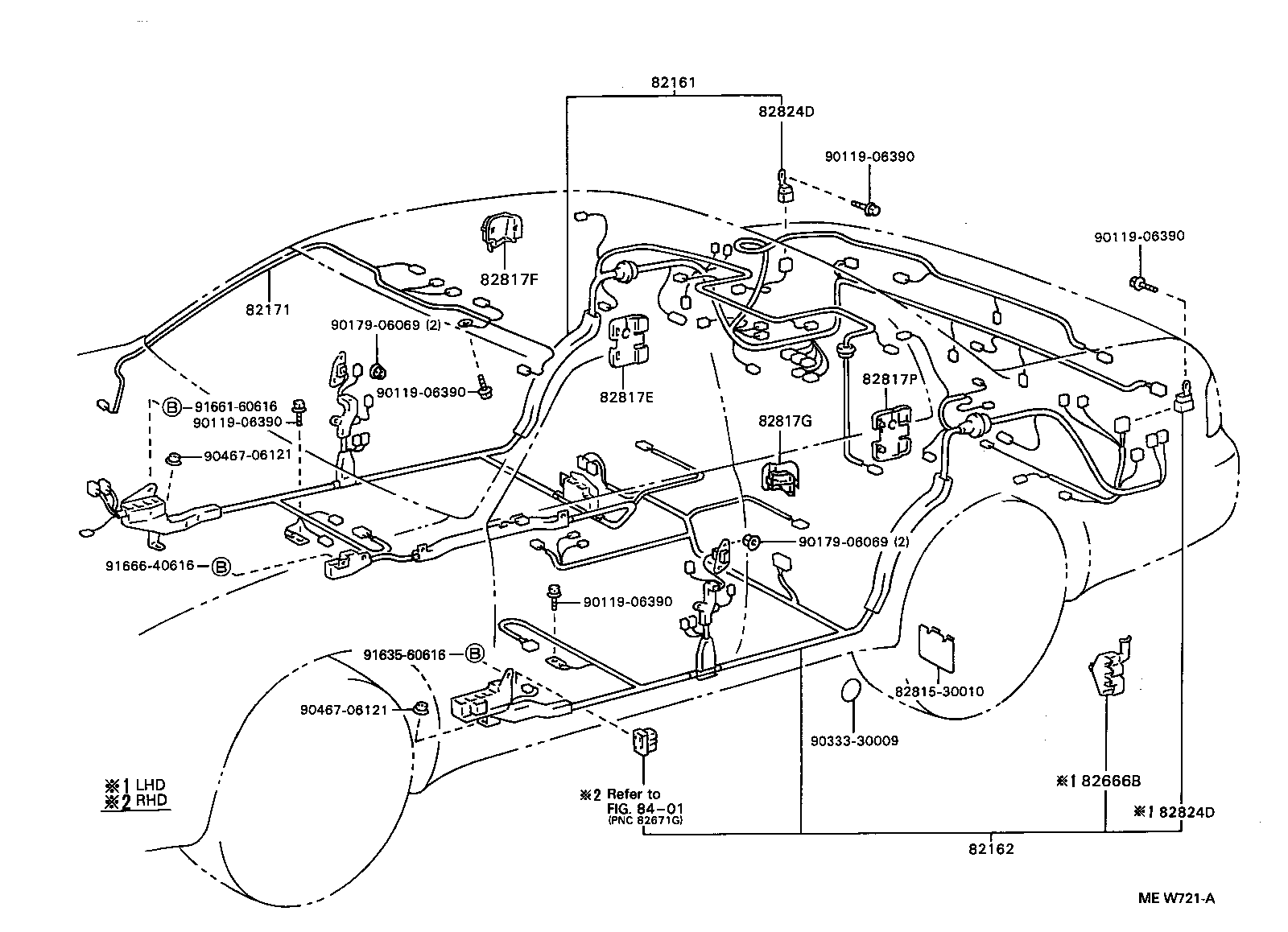 Exploded illustration MEW721A