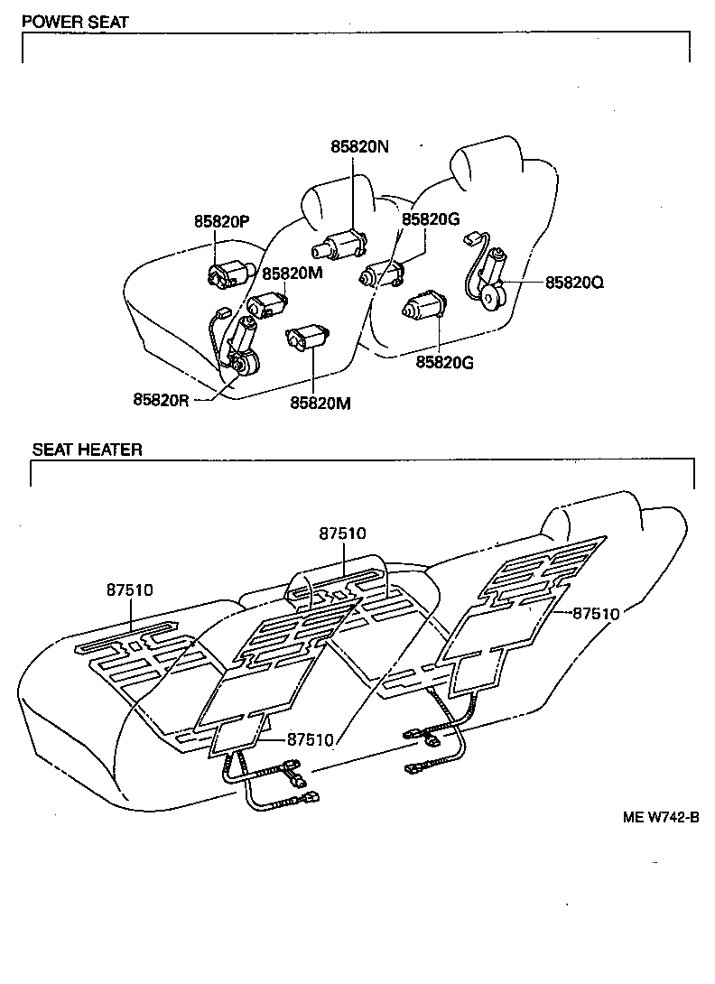Exploded illustration MEW742B