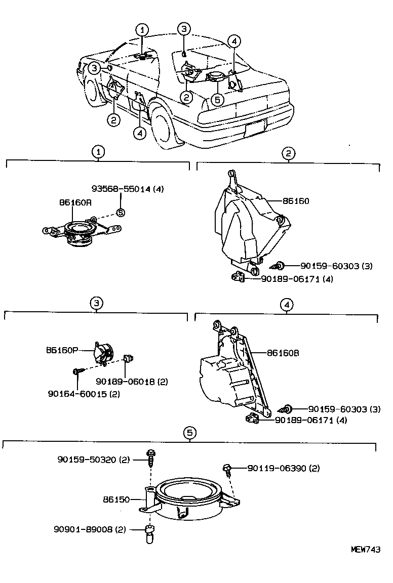 Exploded illustration MEW743