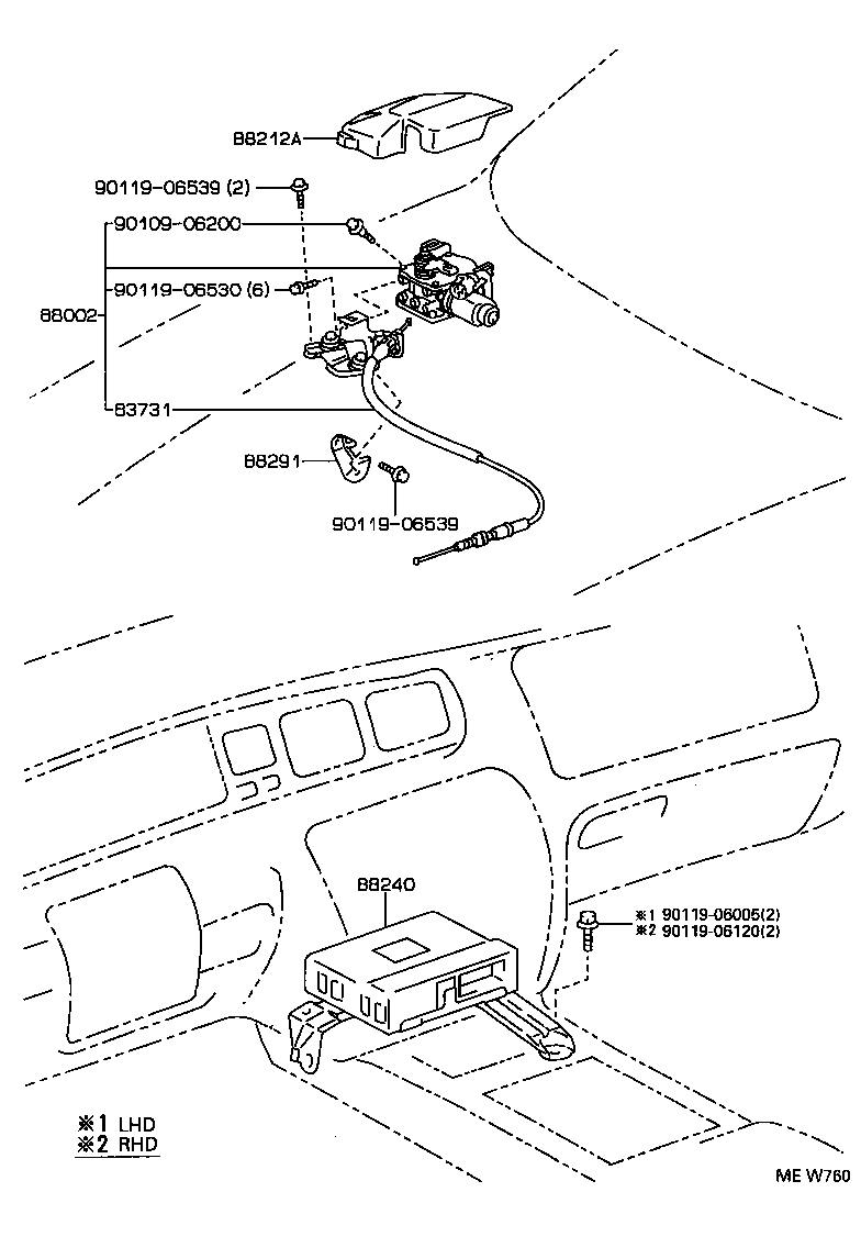 Exploded illustration MEW760