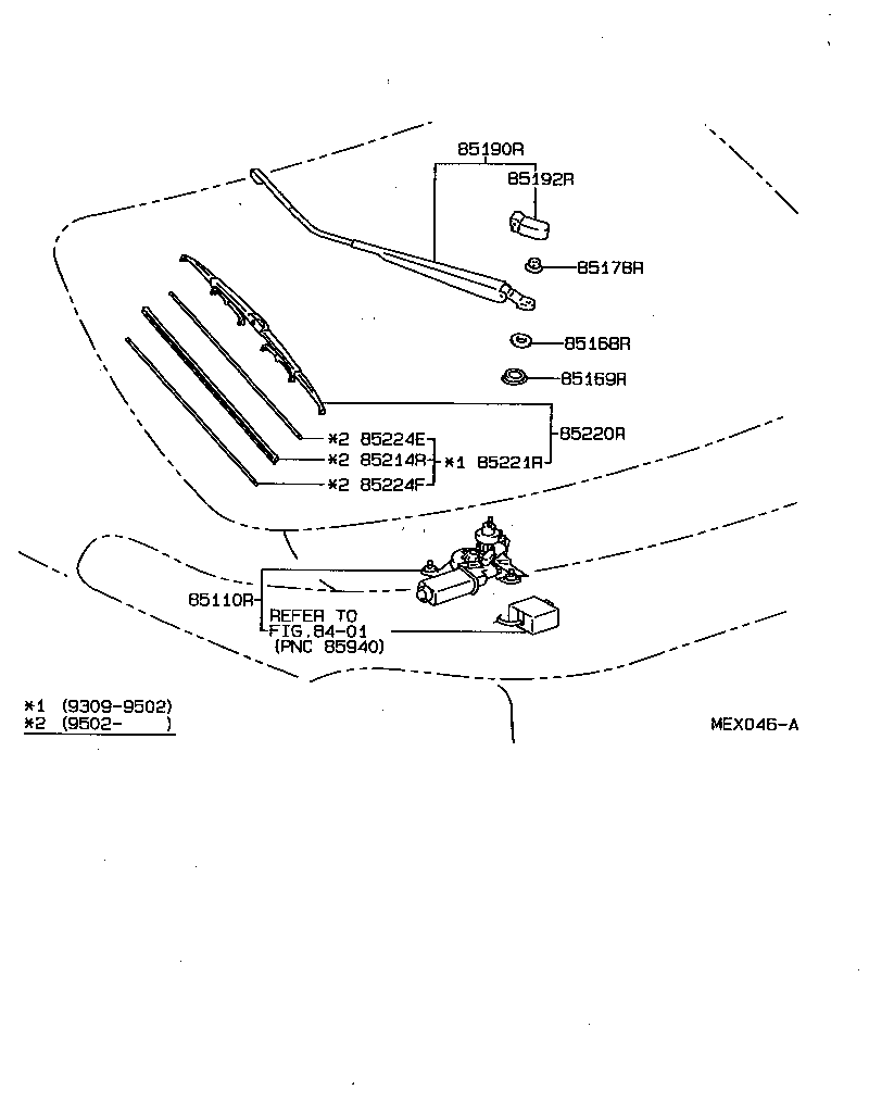 Exploded illustration MEX046A