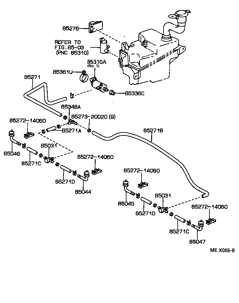 Exploded illustration MEX055B