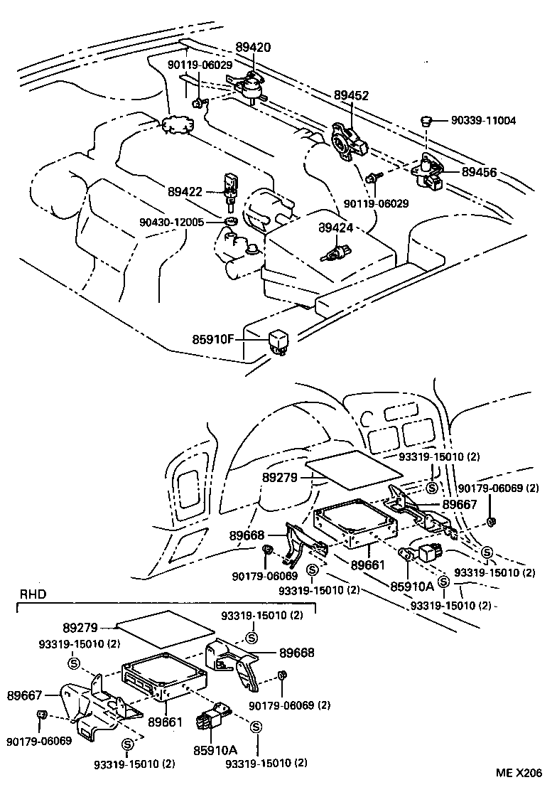 Exploded illustration MEX206