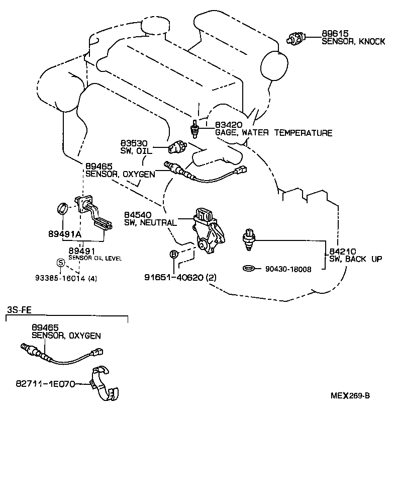 Exploded illustration MEX269B