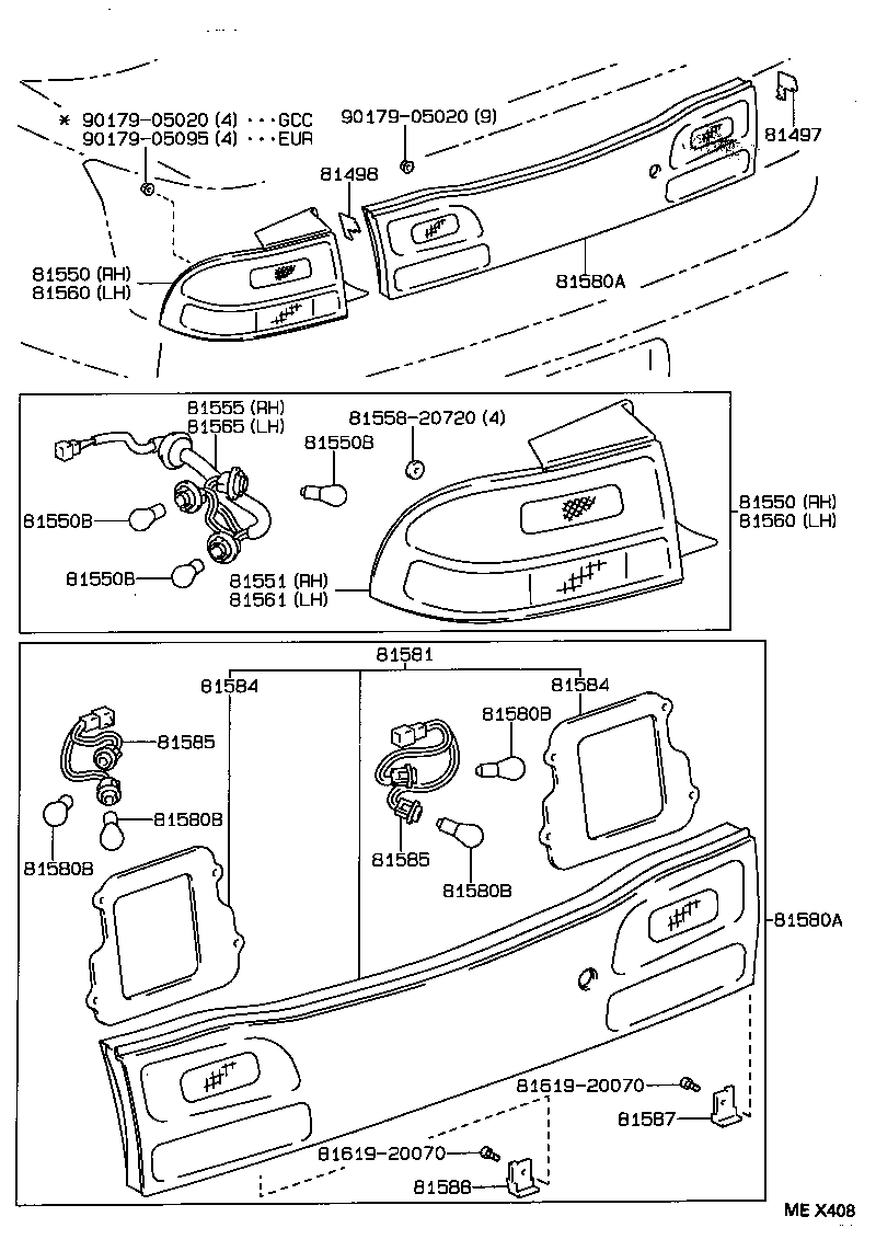Exploded illustration MEX408