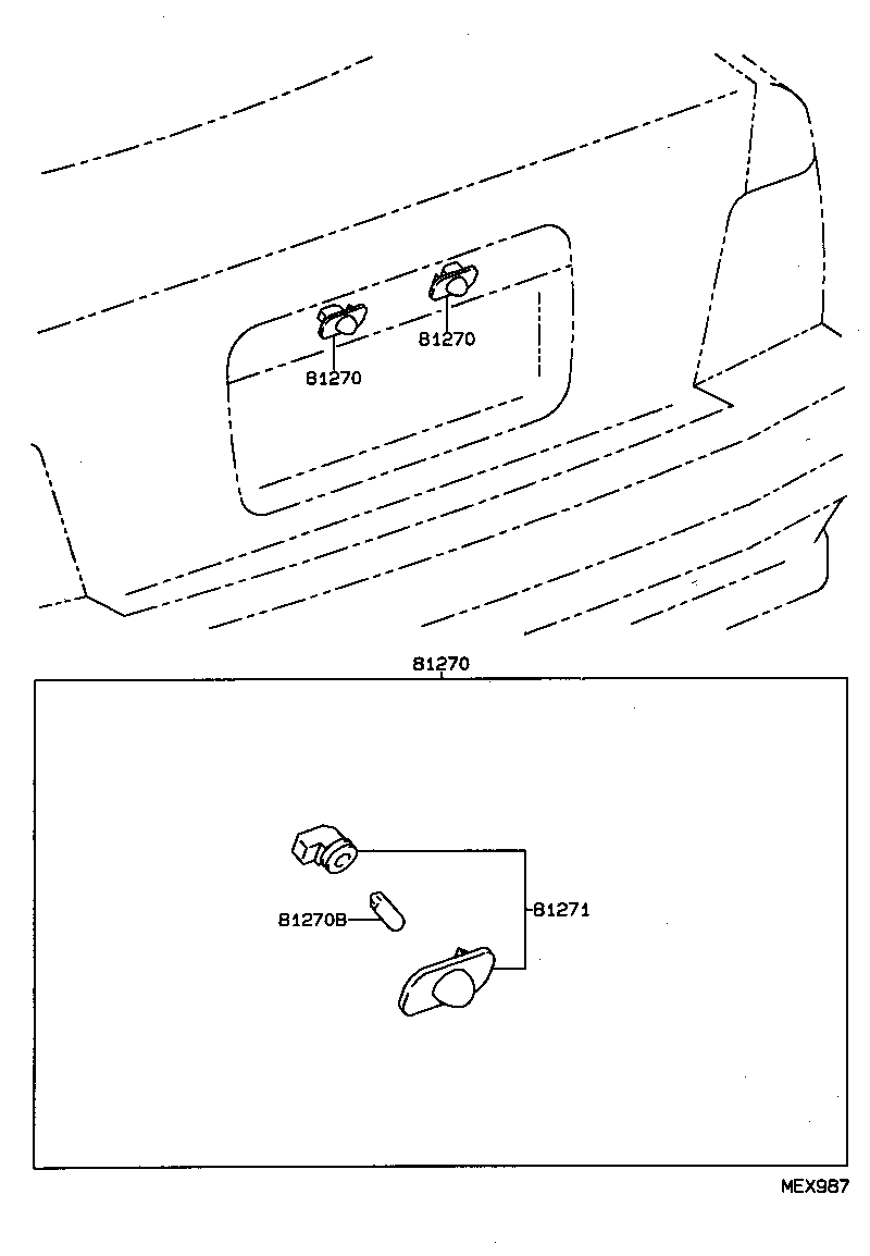 Exploded illustration MEX987