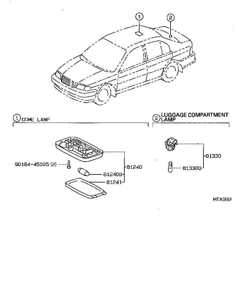 Exploded illustration MEX992