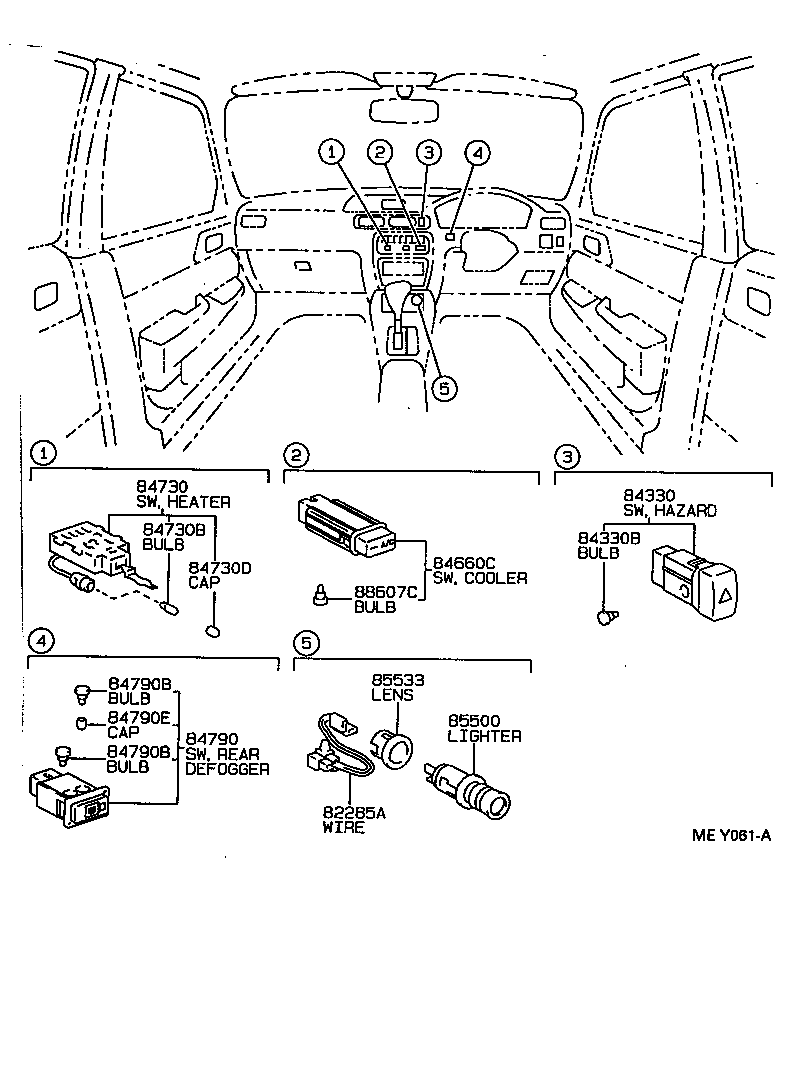 Exploded illustration MEY061A