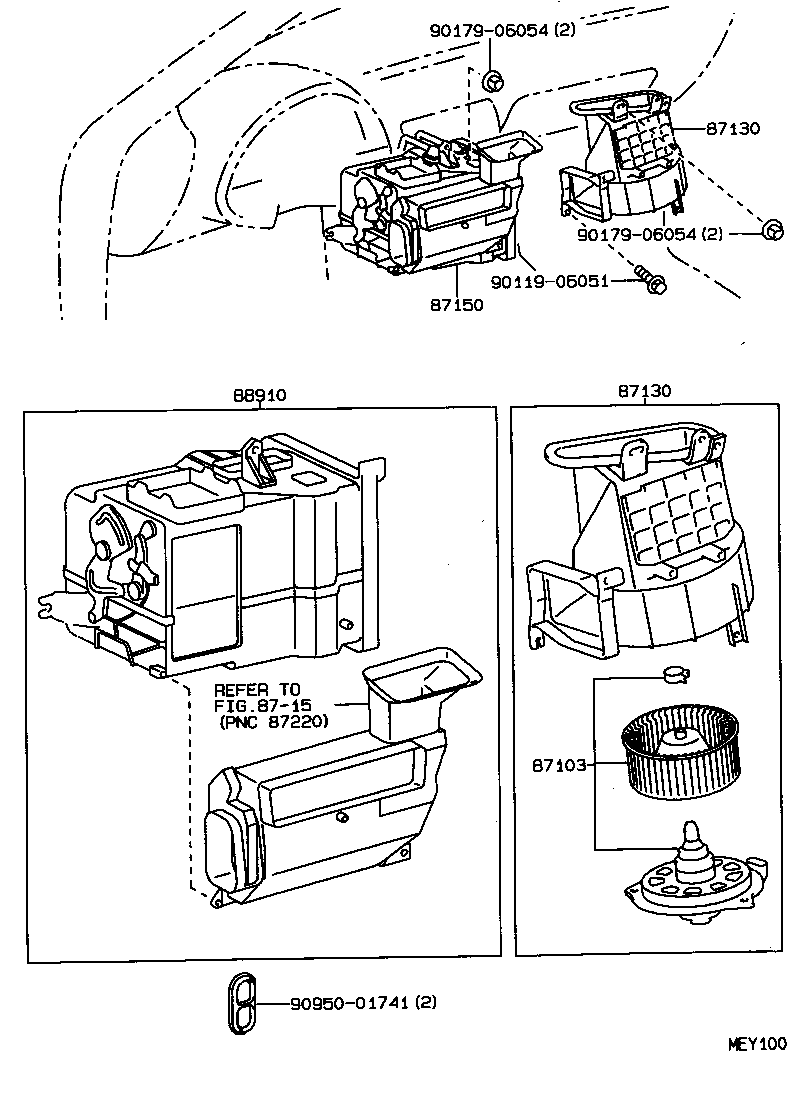 Exploded illustration MEY100
