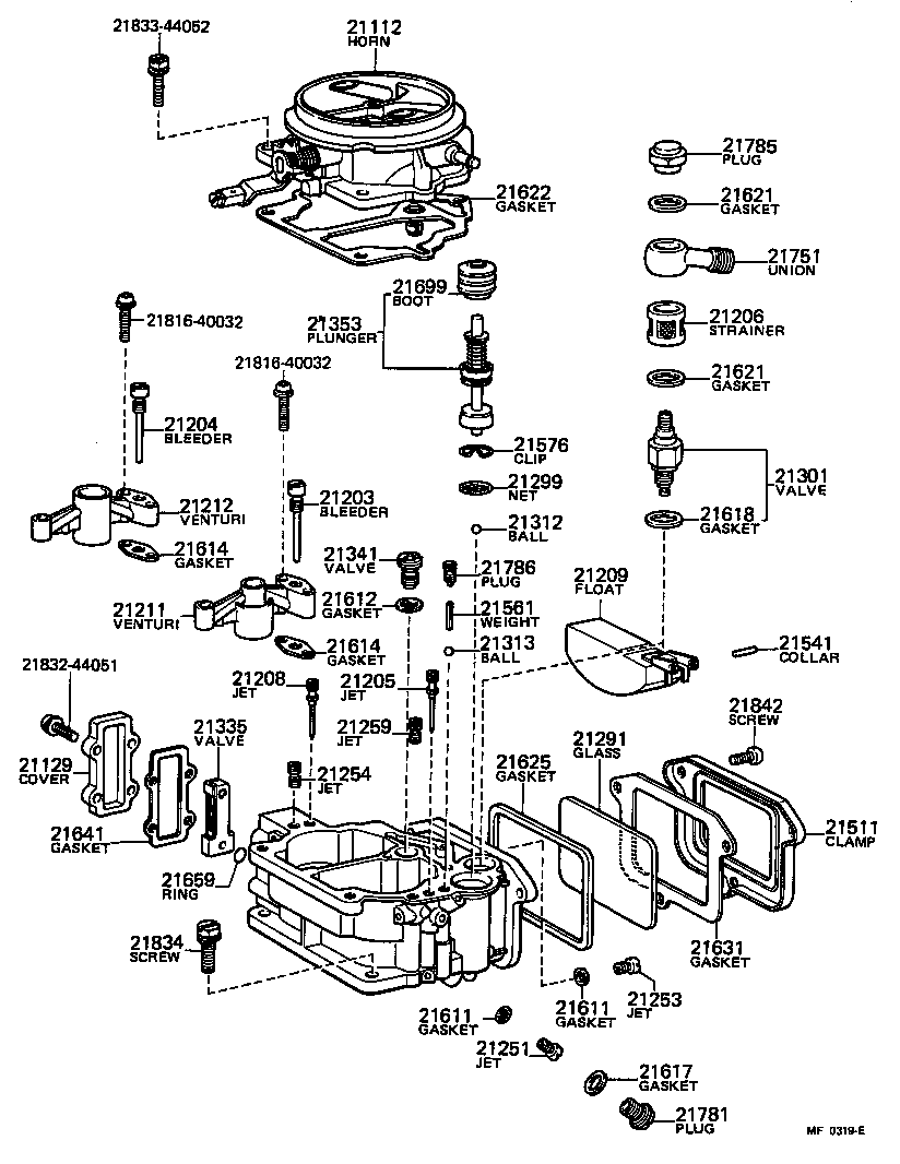Exploded illustration MF0319E