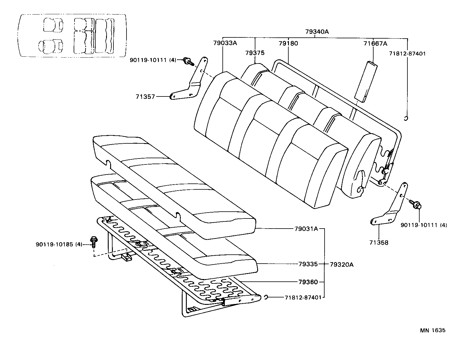 Exploded illustration MN1635