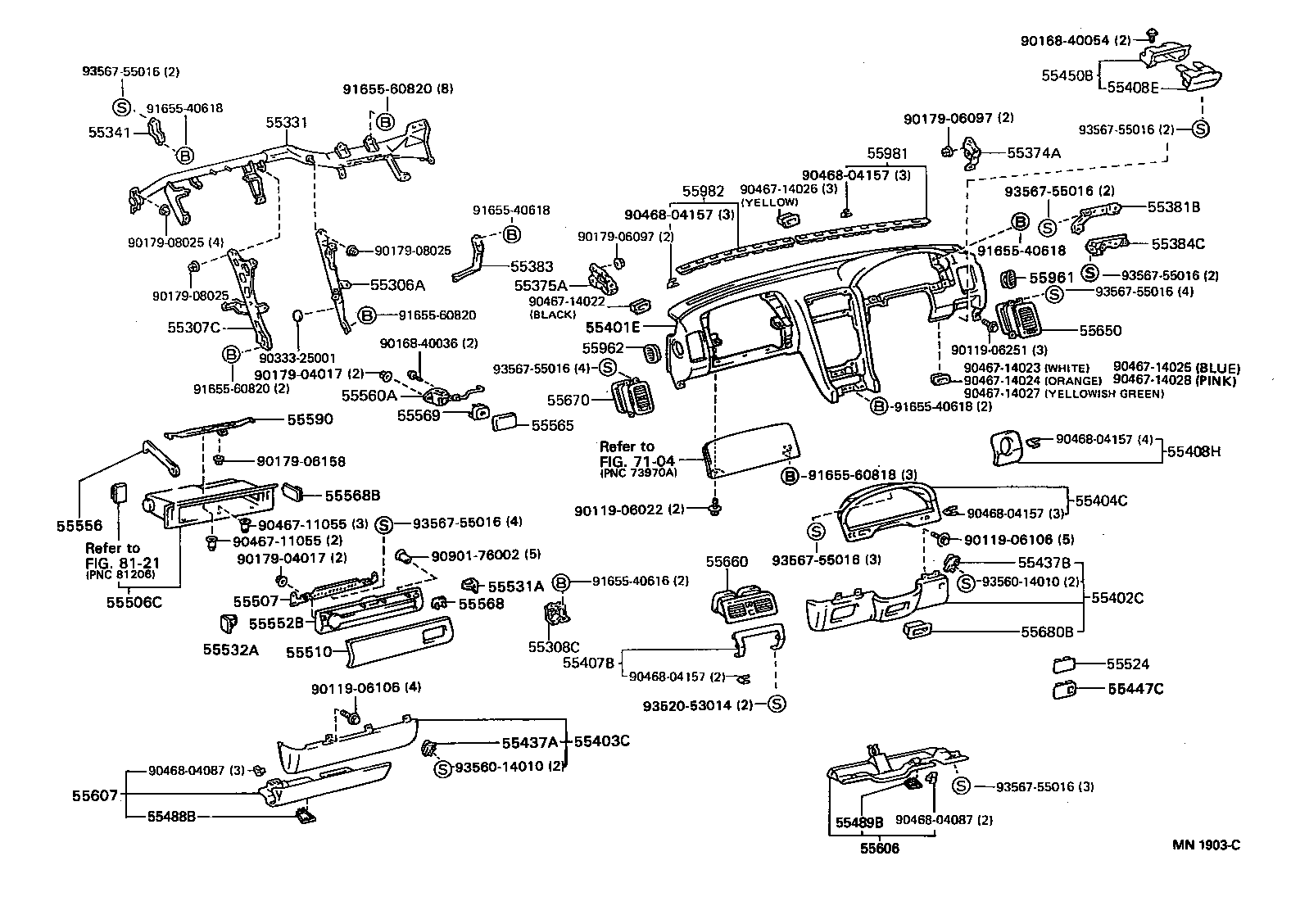 Exploded illustration MN1903C