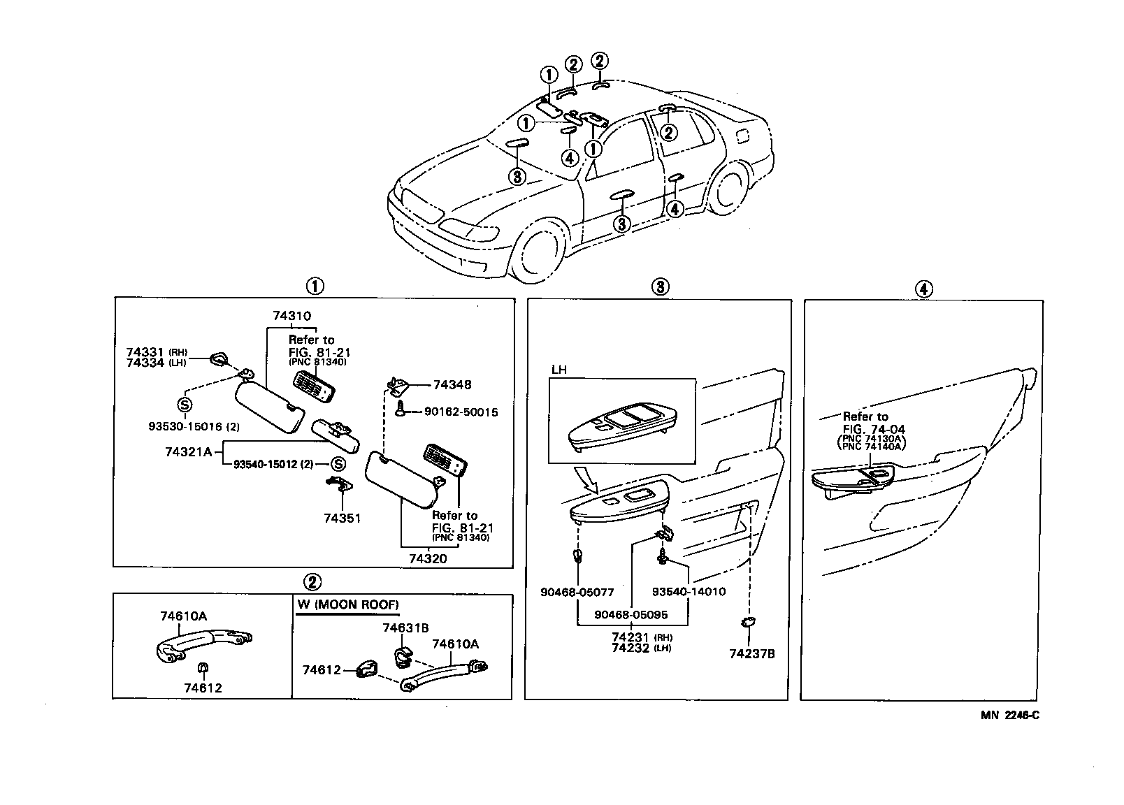 Exploded illustration MN2246C