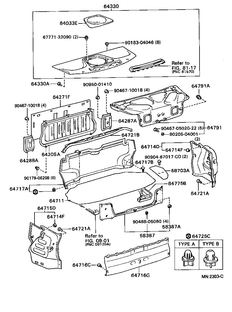 Exploded illustration MN2303C