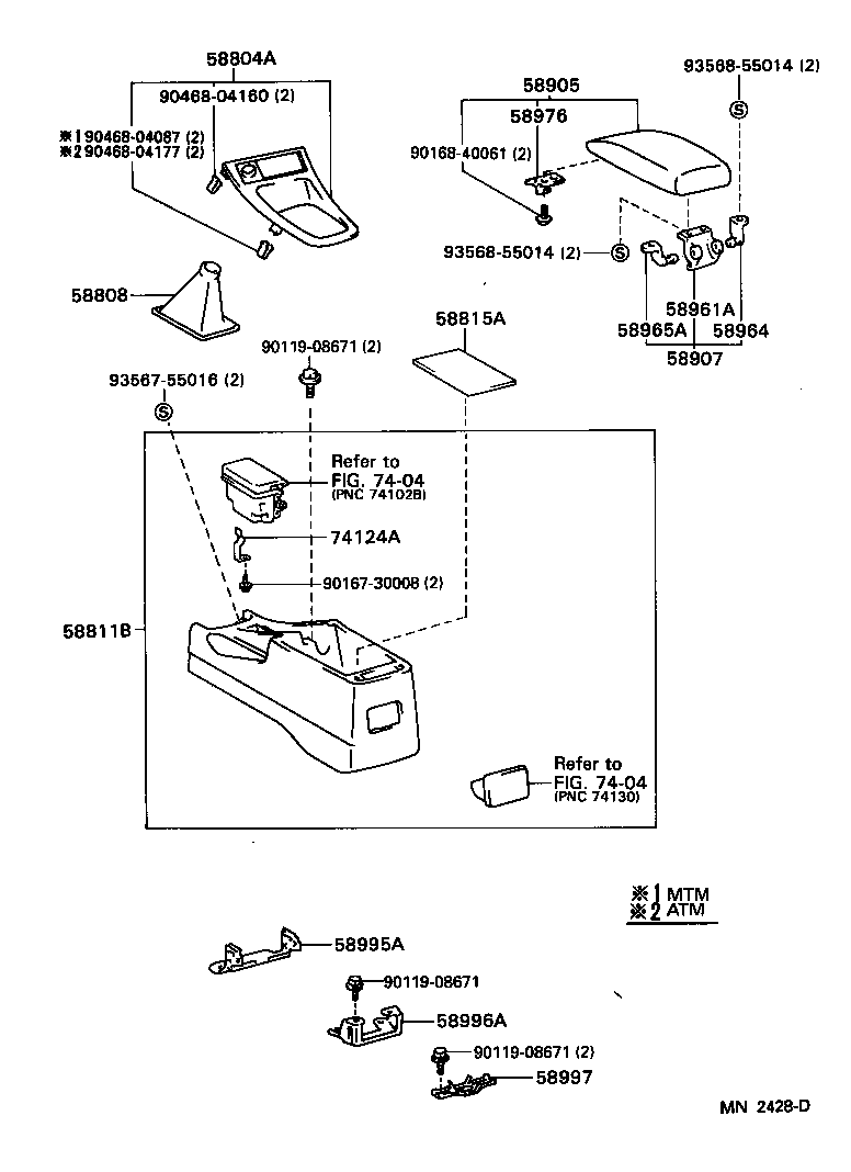 Exploded illustration MN2428D