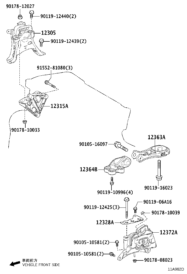 Exploded illustration 11A982D