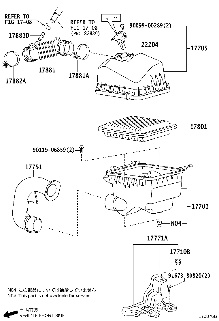 Exploded illustration 178876B