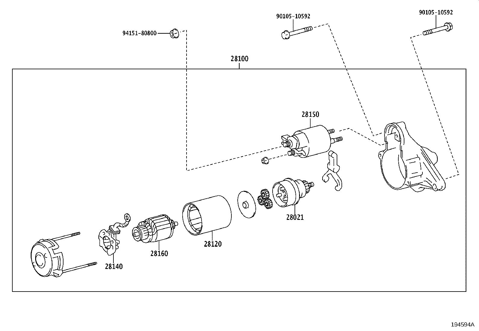Exploded illustration 194594A