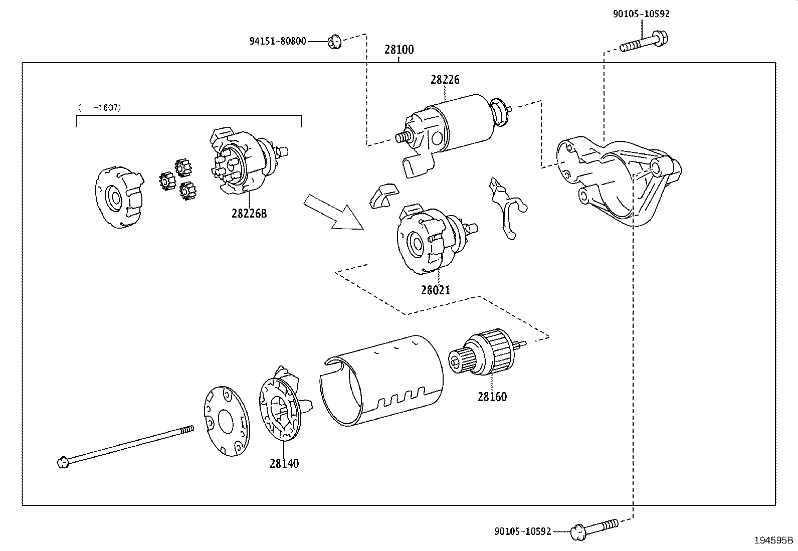 Exploded illustration 194595B