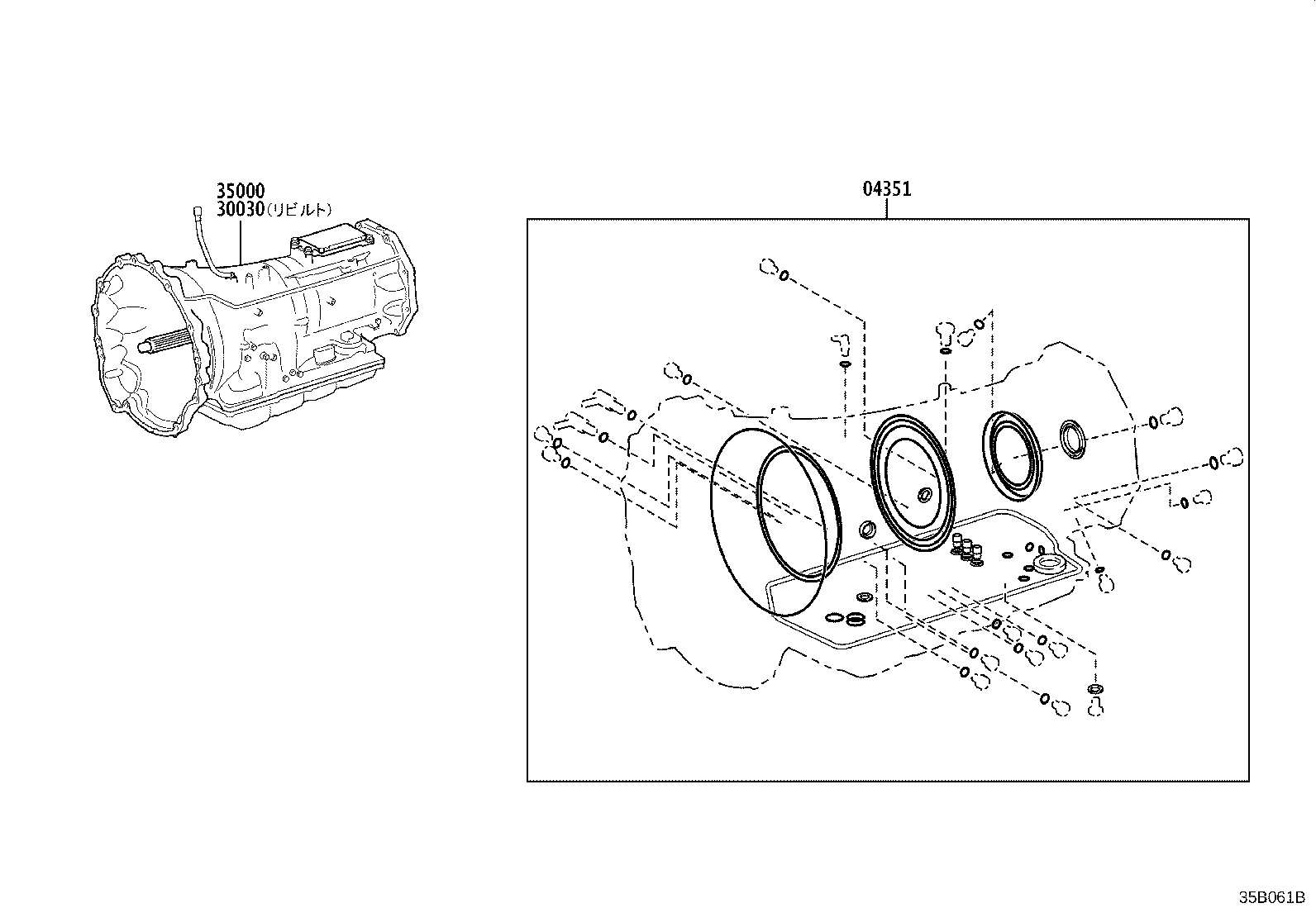 Exploded illustration 35B061B