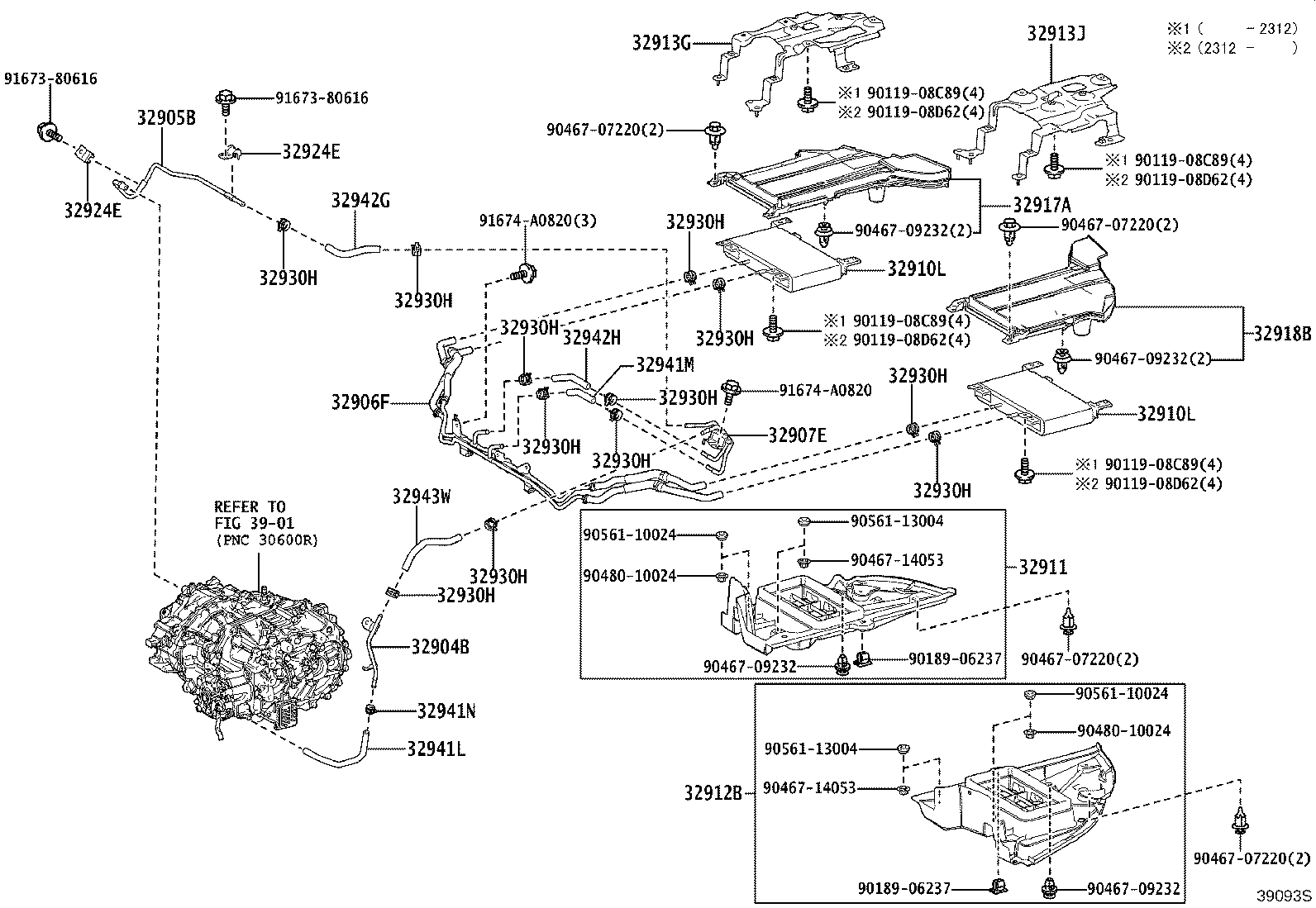 Exploded illustration 39093S