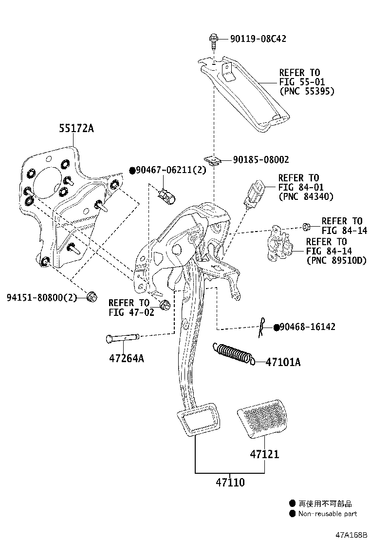Exploded illustration 47A168B