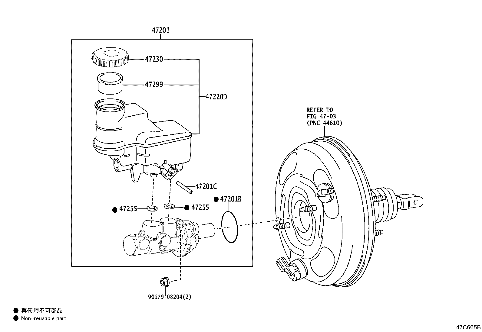 Exploded illustration 47C665B