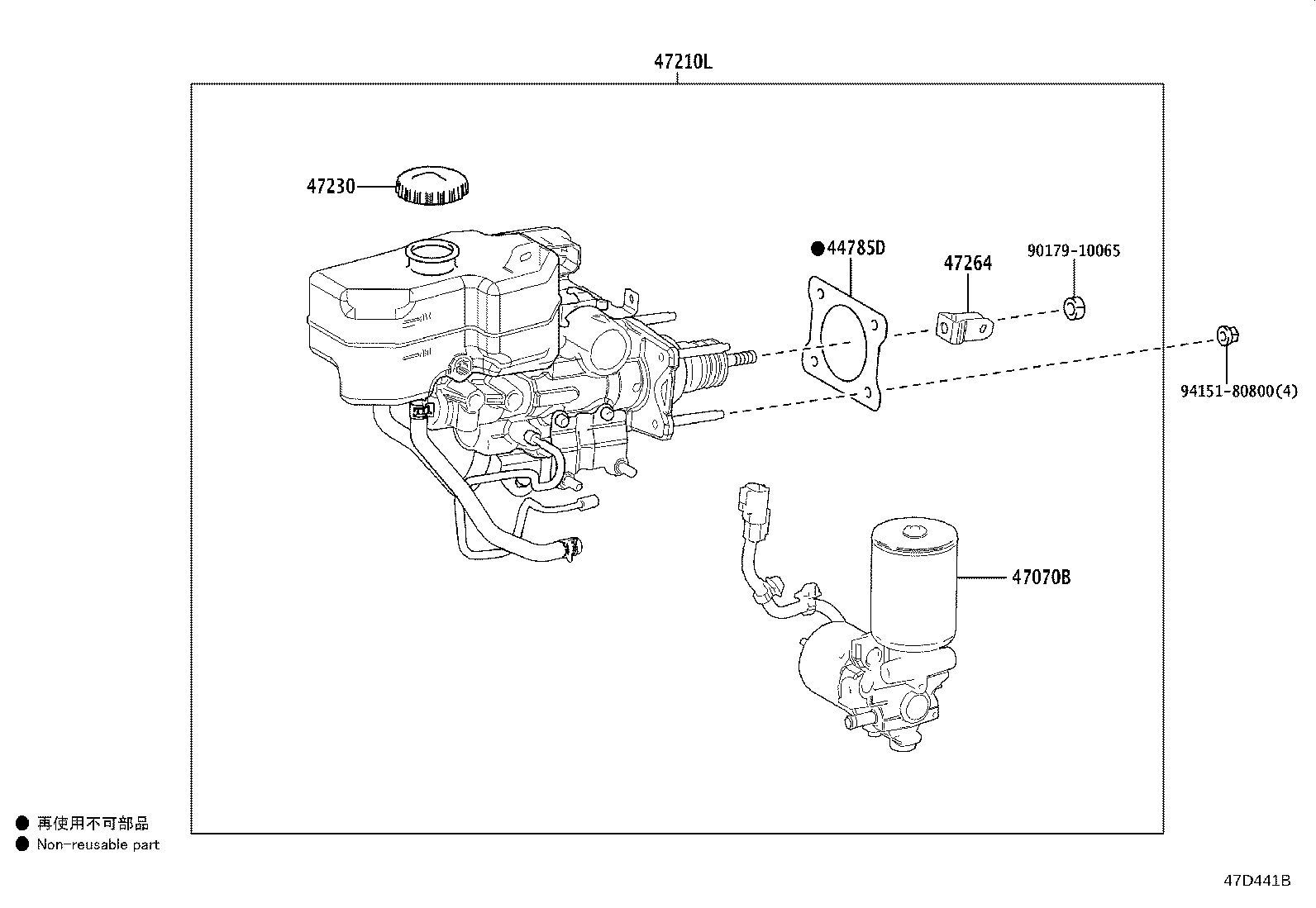 Exploded illustration 47D441B