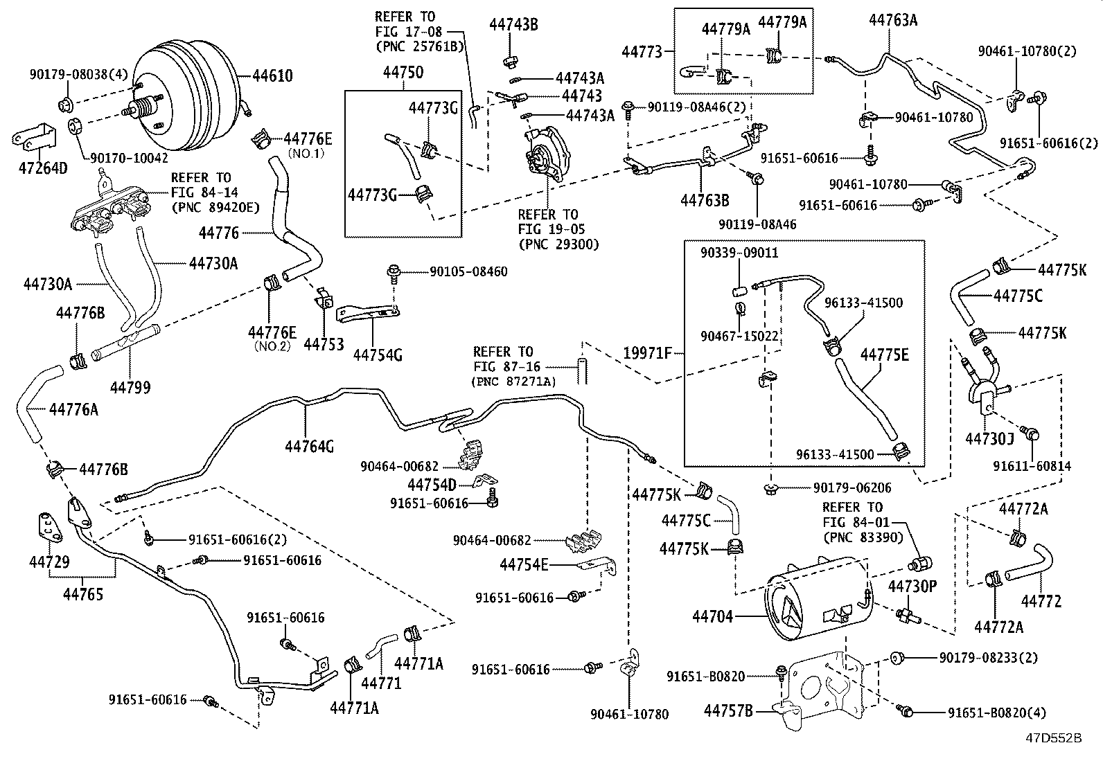 Exploded illustration 47D552B
