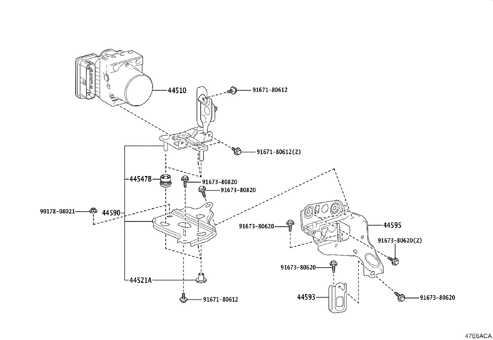 Exploded illustration 47E6ACA